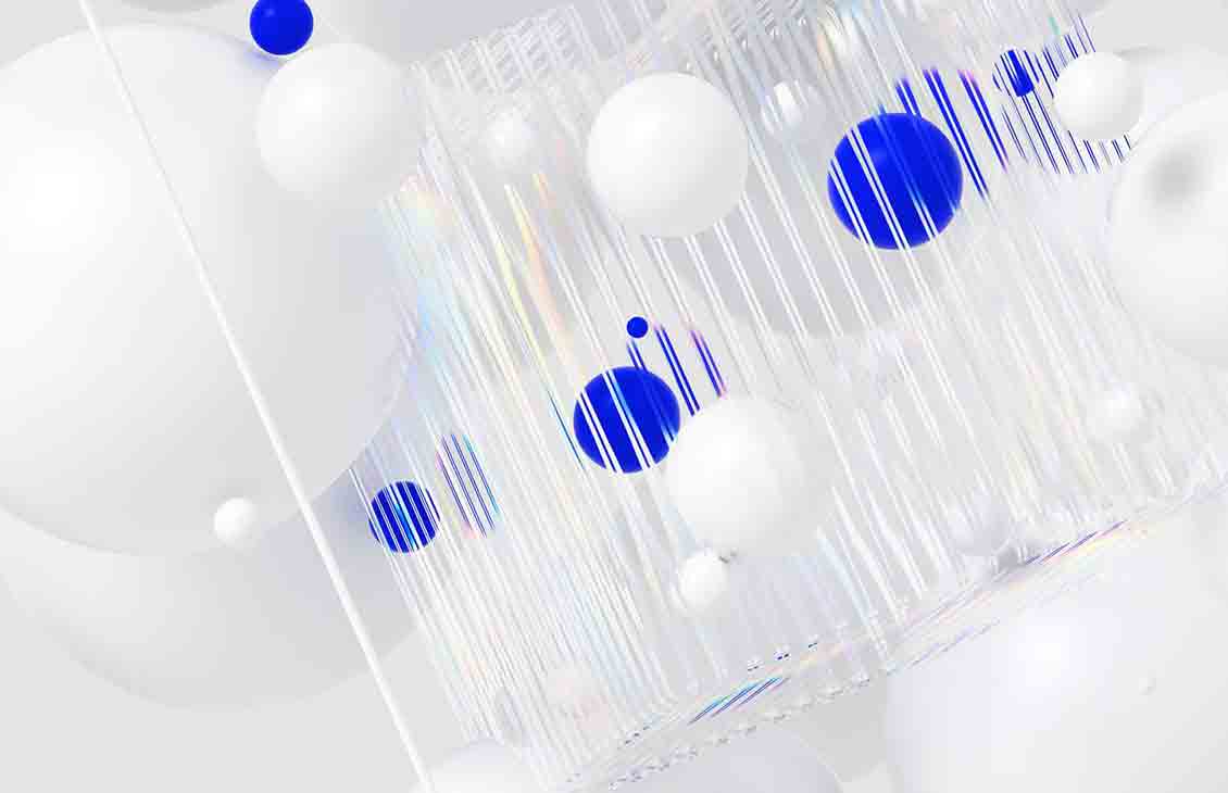 3D render of white and blue spheres (CCUS-03-hero)