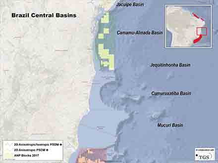 Brazil Central Basin Multiclient Seismic Surveys